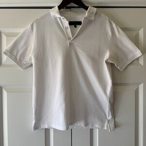 Rag & Bone White Cotton Polo Shirt Size S